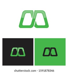 M letter logo with the intertwining lines that make it as infinity symbol