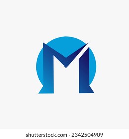 M Letter Logo. The M letter logo is modern and elegant with a minimalist design that brings out the beauty of geometric shapes.
