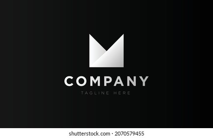 Logotipo de la letra M- logotipo moderno- logotipo icónico- logotipo mínimo M