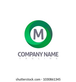 M LETTER LOGO MODERN TEMPLATE