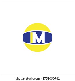 I M letter logo monogram design