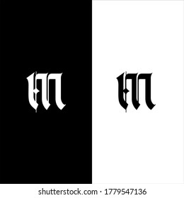 M letter logo monogram design