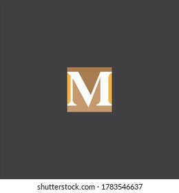 Diseño monográfico del logotipo de la letra M