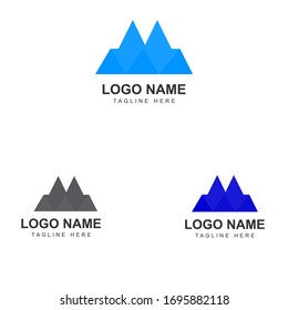 diseño del logotipo de la montaña de la letra m,diseño del logotipo vectorial, 