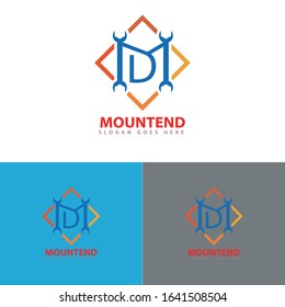 M Letter Logo Mountend Logo