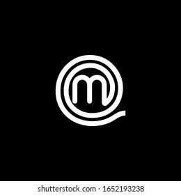 M letter logo with nice black background.M letter icon.M letter design.