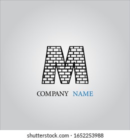 M letter logo with nice white background.M letter icon.M letter design