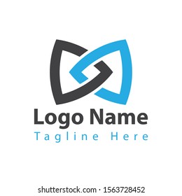 M letter logo. Sheild logo design template.
