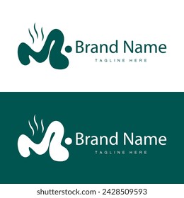 M letter logo in simple style Luxury product brand template illustration