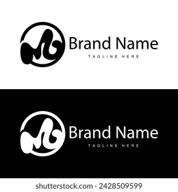 Logotipo de la letra M en estilo simple Ilustración de la plantilla de la marca del producto de lujo