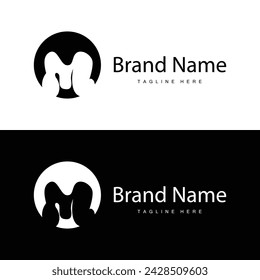 Logotipo de la letra M en estilo simple Ilustración de la plantilla de la marca del producto de lujo