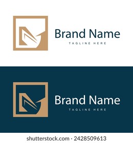 M letter logo in simple style Luxury product brand template illustration