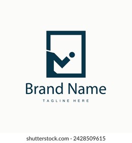 M letter logo in simple style Luxury product brand template illustration