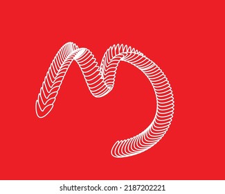M-Letter-Logo-Stil-Musterkunst