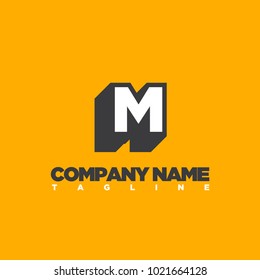 M LETTER LOGO TEMPLATE