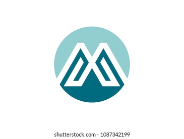 M Letter Logo Template 