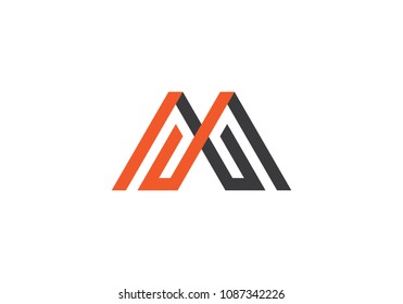 M Letter Logo Template 
