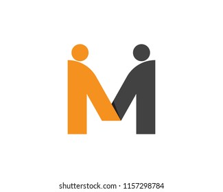 M Letter Logo Template