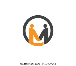 M Letter Logo Template