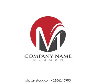 M Letter Logo Template