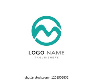 M Letter Logo Template
