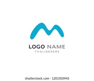 M Letter Logo Template