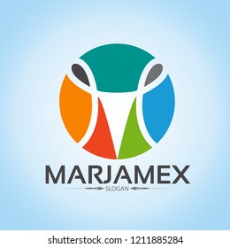 M Letter Logo Template