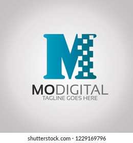 M Letter Logo Template