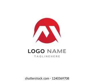M Letter Logo Template