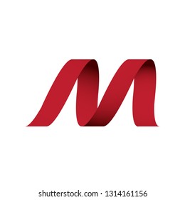 M letter logo template