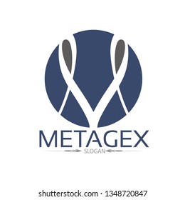 M Letter Logo Template