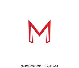 M Letter Logo Template