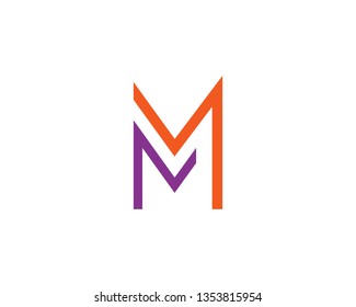 M Letter Logo Template
