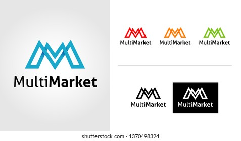 M Letter Logo Template