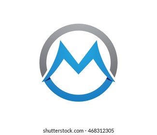 M Letter Logo Template