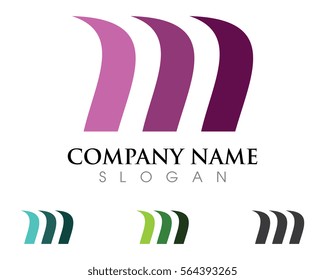 M Letter Logo Template