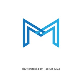 M Letter Logo Template