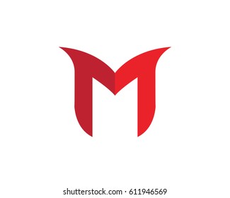 M Letter Logo Template