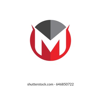 M Letter Logo Template