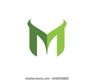 M Letter Logo Template