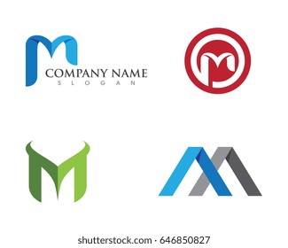 M Letter Logo Template