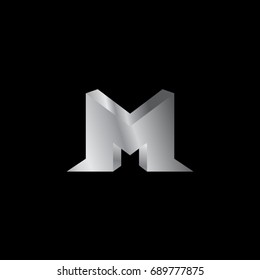 M letter logo template