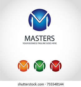 M letter logo template