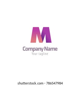 M LETTER LOGO TEMPLATE