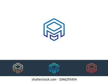 M Letter Logo Template Design Vector Illustration