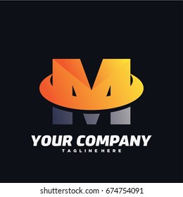 M Letter Logo Template Design Vector, Emblem, Design Concept, Creative Symbol, Icon