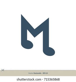 M Letter Logo Template Illustration Design. Vector EPS 10.