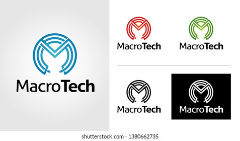 M Letter Logo Template Set