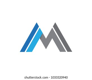 M Letter Logo Template vector illustration design