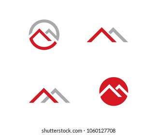 M Letter Logo Template Vector Illustration